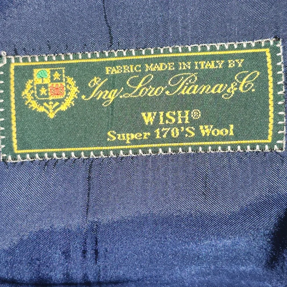 Scuderi Loro Piana Super 170s Wool Blazer Grey Pinstripe Sport Coat Italy 56 46R